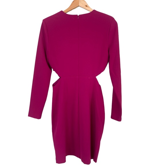 Strong Shoulder Side Cutout Mini Dress - Picture 6 of 7